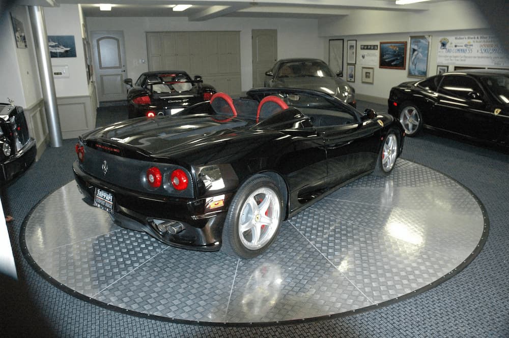 Diamond Tread Aluminum Surface Car Turntable