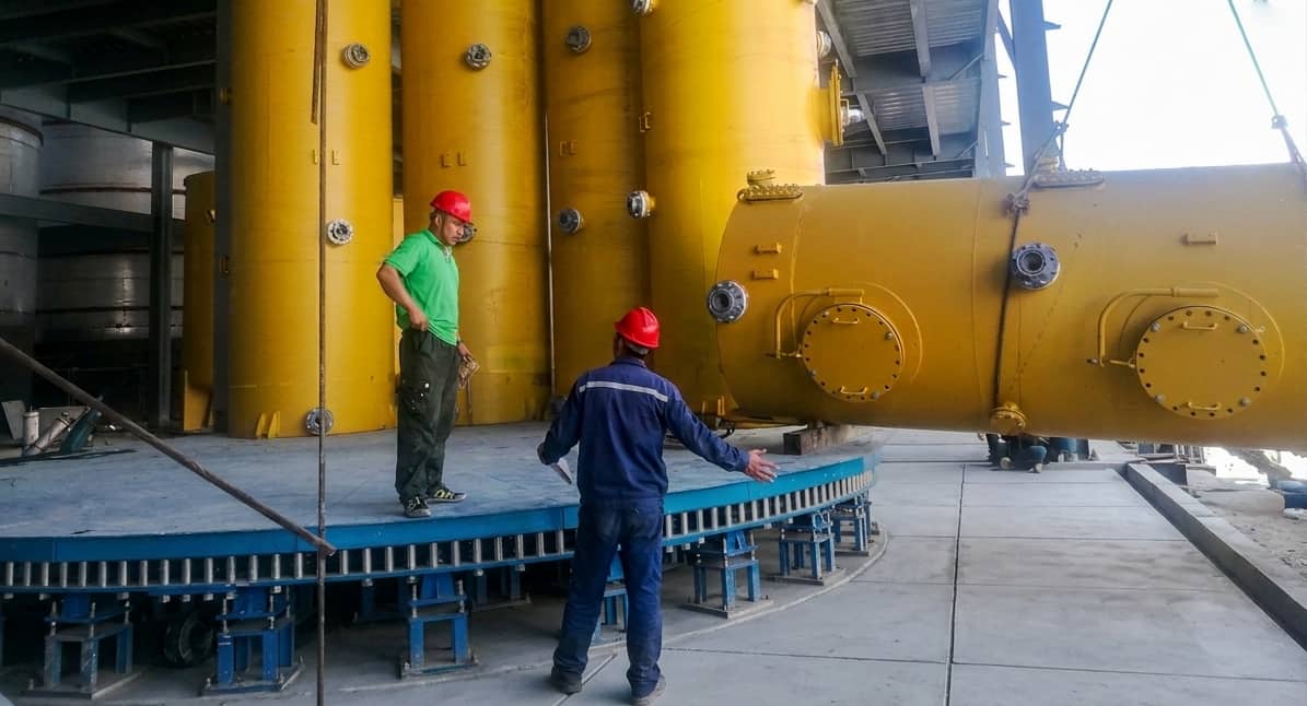 Weizhong Heavy-Duty Industrial Rotating Platform Site Installation