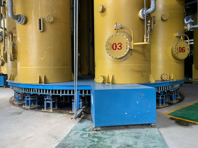 Industrial Turntable Application for Calgon Carbon Heavy Chemical Processing