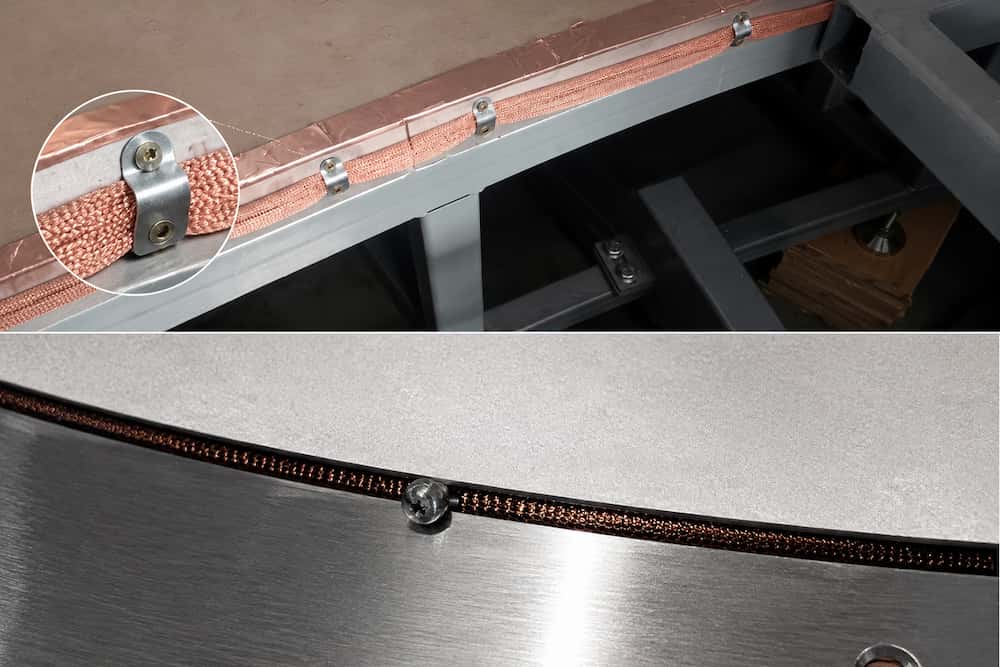 Ultra-Tight Gap and Copper Brush Grounding