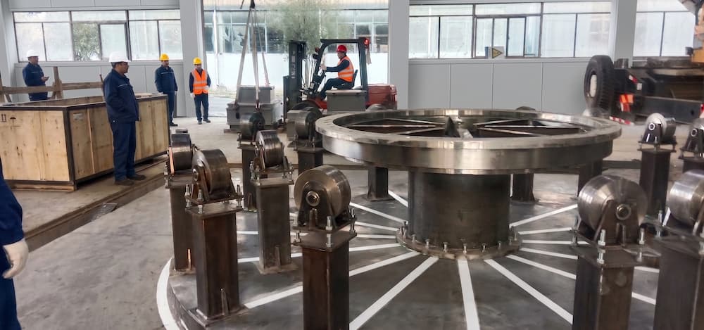 Newly Installed Support Wheel Assembly