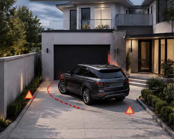 Driveway Before Turntable Installation
